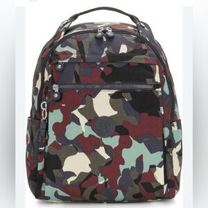 KIPLING Micah Camouflage Pattern Backpack